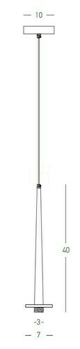 Verifica Pendul LED Zambelis negru marmură albă 3W 3000K 40 cm