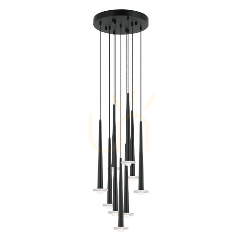 Verifica Pendul LED Zambelis 27W 3000K negru marmură albă, dimabil, 7 cm