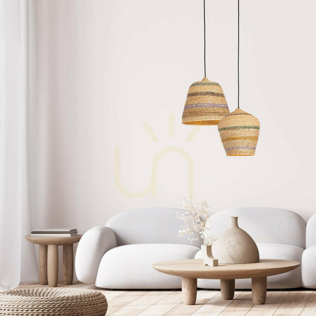 Verifica Lampă pendul Zambelis negru natural din grâu împletit E27 28 cm Lampă pendul Zambelis negru natural din grâu împletit E27 28 cm