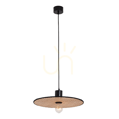 Verifica Lampă suspendată Zambelis metal negru nisip 1xE27 Ø40 cm