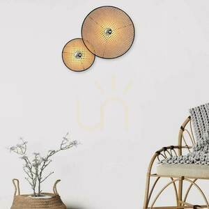 Aplică Zambelis Bush negru/natural metal E27 ⌀40 cm 0 Aplică Zambelis Bush negru/natural metal E27 ⌀40 cm small 0