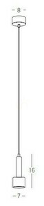 Pendul LED Zambelis 7W Sandy Negru 3000K Metal IP20 7 cm small 2