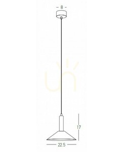 Pendul LED Zambelis 22182, negru și auriu, 7 W, 3000 K, Ø22,5 cm small 4