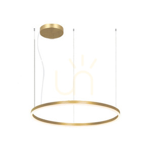 Pendul LED Zambelis 84W 3000K auriu mat, aluminiu și acrilic, Ø120 cm small 1