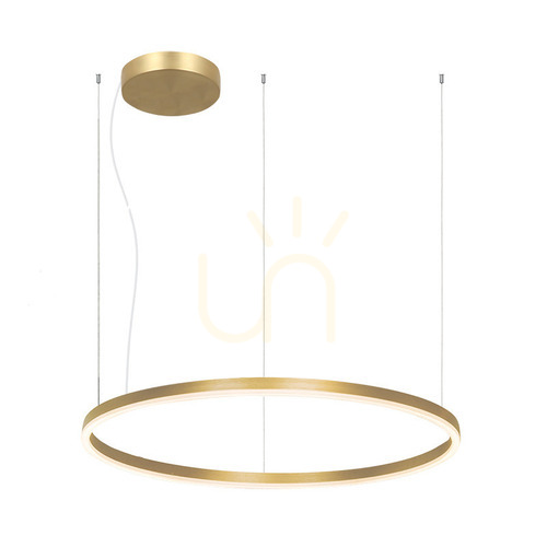 Verifica Pendul LED Zambelis 84W 3000K auriu mat, aluminiu și acrilic, Ø120 cm