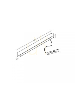 Zambelis 22286 sursă de alimentare pentru tavan 200 W 48 V On-Off pentru șine magnetice circulare, negru nisipos small 1