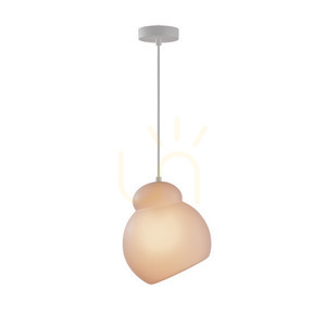 Pendul Zambelis 23015, alb mat, sticlă opal, E27, Ø22 cm small 1