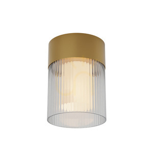 Plafonieră LED Zambelis 9W 3000K aur mat metal sticlă opală Ø11 cm small 1