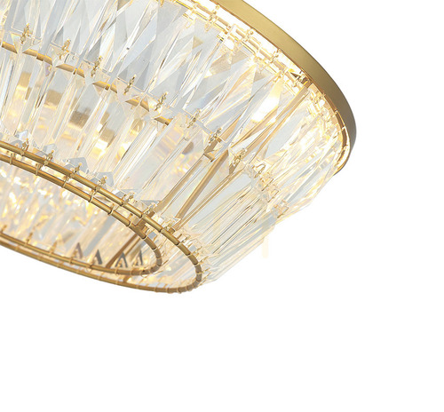 Verifica Plafonieră LED Zambelis 23047, alamă antichizată și cristal, 60 cm, 38 W, 3000 K