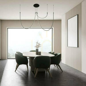 Lampă suspendată Zambelis 23051 LED 46W 3000K negru mat 160 cm small 0
