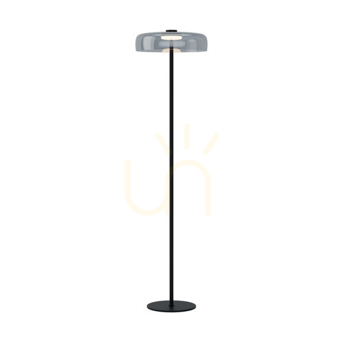 Verifica Etaj LED lumina 15W 3000k Metal-glass negru ZAMBELIS