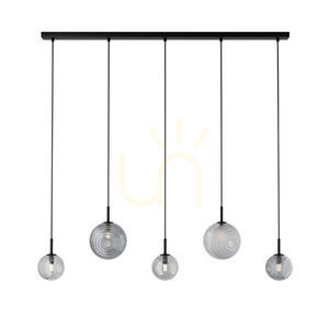 Line Light 5χg9 MAX 5W Sticlă metalică, Clear-frost Alb-fumat ZAMBELIS small 1