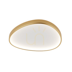 Plafon LED Zambelis 39W 3000K aur mat metal-acrilic 80 cm small 1