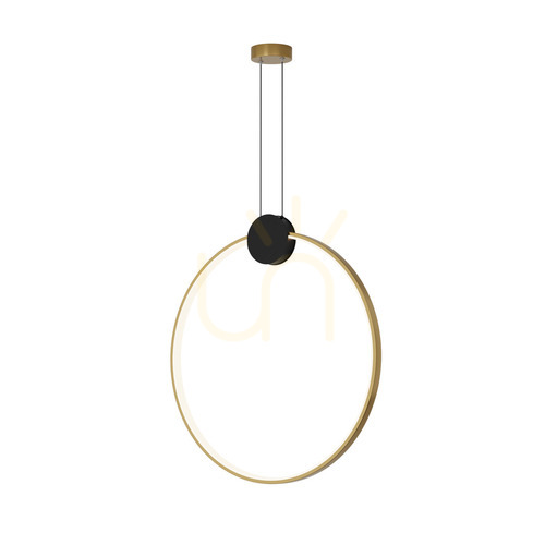 Verifica Pendul LED Zambelis 24W 3000K negru-auriu, 60 cm, dimmabil