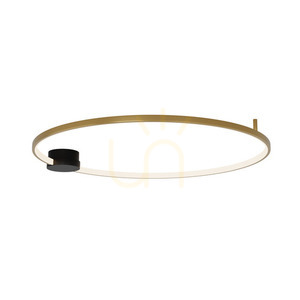 Plafon LED Zambelis 32W 3000K negru auriu 80 cm dimabil small 1