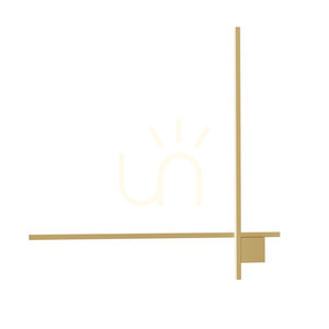 Aplica de perete LED Zambelis aur mat 24W 3000K dimabil aluminiu sigiliu small 1