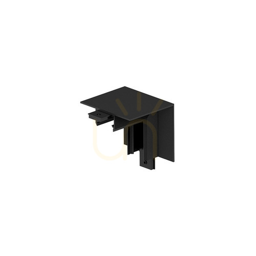 Verifica Conector de colț vertical fără ramă 48 V Ultra Slim 15 mm negru Zambelis 23133