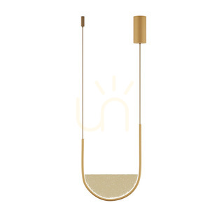 Pendant LED Zambelis 20W auriu mat 3000K-4000K, sticlă opală small 1