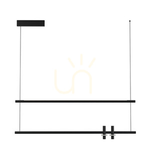 Pandantiv LED Zambelis negru marmură 2x7W+20W 3000K small 1