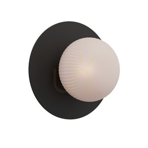 Aplica perete Zambelis G9 negru gips metal IP20 21 cm small 1