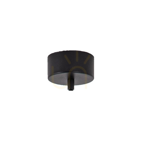 Verifica Rozetă de tavan Zambelis 23280 pentru conectarea cablurilor, negru texturat, Ø8 cm