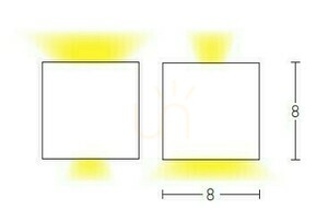 Aplică de perete pentru exterior LED 6W alb ZAMBELIS small 1