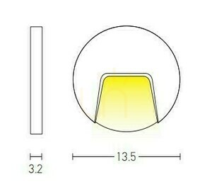 Lumina de perete în aer liber Step LED 3W alb ZAMBELIS small 1