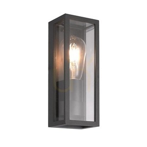 Lumină de perete în aer liber 1xe27 negru ZAMBELIS small 0