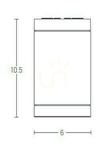 Plafonieră exterior Zambelis alb GU10 IP54 aluminiu 1 bec small 1