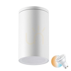 Plafonieră exterior Zambelis alb GU10 IP54 aluminiu 1 bec small 0