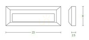 Lumină de perete în aer liber 3W LED grafit ZAMBELIS small 1