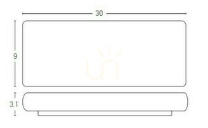 Lampă de perete exterior LED Zambelis grafit 20W IP65 3000K aluminiu small 1