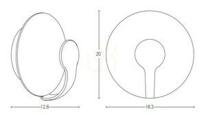 Lumină de perete în aer liber LED 5W Dark Brown - Sandy White ZAMBELIS 2 Lumină de perete în aer liber LED 5W Dark Brown - Sandy White ZAMBELIS small 2