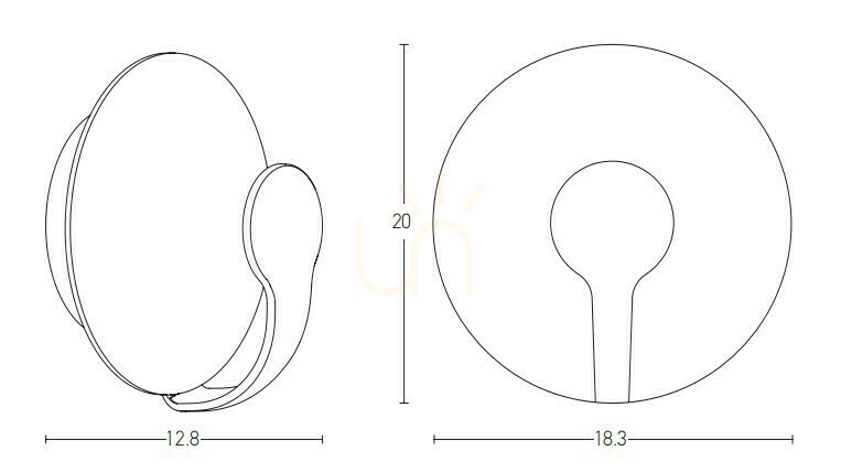 previzualizare Lumină de perete în aer liber LED 5W Dark Brown - Sandy White ZAMBELIS Lumină de perete în aer liber LED 5W Dark Brown - Sandy White ZAMBELIS