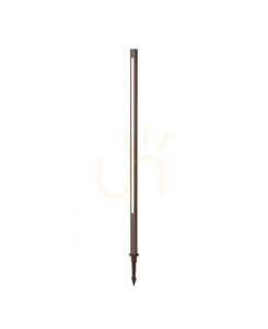 Lampă de grădină cu țăruș Zambelis E280 LED 15W 100 cm maro închis small 2