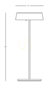 Lumină de masă portabilă în aer liber 2.2w alb ZAMBELIS 2 Lumină de masă portabilă în aer liber 2.2w alb ZAMBELIS small 2