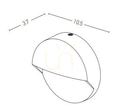 Verifica Lampă perete exterior LED 2W IP65 grafit Zambelis