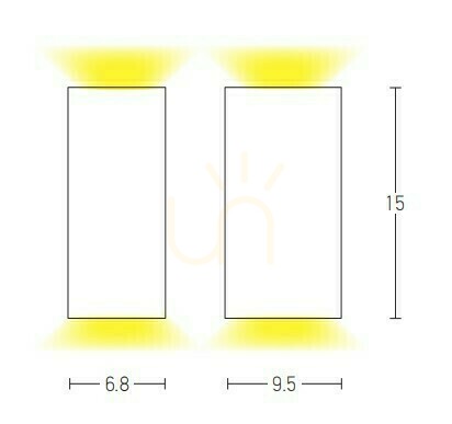 previzualizare Lumină de perete în aer liber 2xgu10 ABS negru ZAMBELIS Lumină de perete în aer liber 2xgu10 ABS negru ZAMBELIS