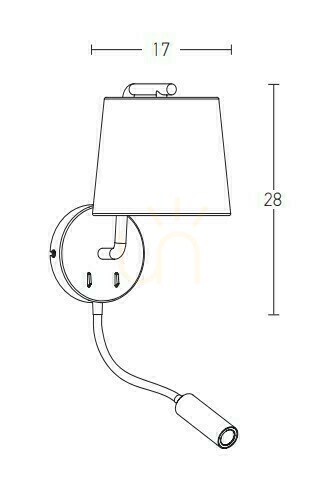 Verifica Lampă de perete Zambelis negru mat E27 1 bec 28 cm 3000K