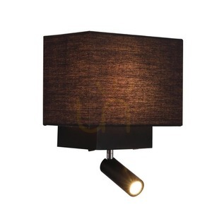 Lampă de perete cu lumină de lectură Zambelis negru mat E27 20 cm small 0