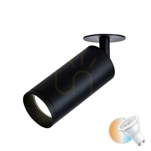 Verifica Spot de tavan Zambelis S057 negru mat GU10 35 W