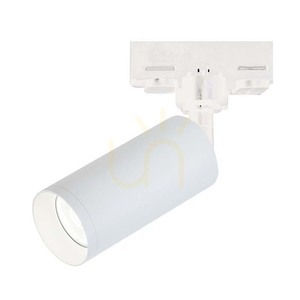 Proiector pe șină Zambelis S058-24, LED 9 W, 1000 lm, 3000 K, CRI 90, unghi 24°, șină trifazată, alb mat, ø6 cm small 0
