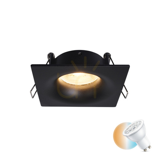 Verifica Lampă spot încastrată Gu10 MAX 50W negru Ip65 ZAMBELIS