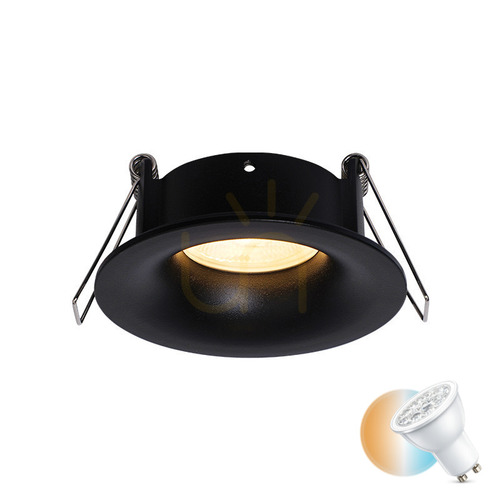 Verifica Lampă spot încastrată Gu10 MAX 50W negru Ip65 ZAMBELIS