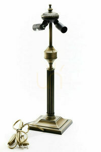 Lampă de birou JUPITER ZEUS 626 – alamă patinată, oțel și sticlă, 2xE14 max 11W, 50 cm, garanție 5 ani small 9