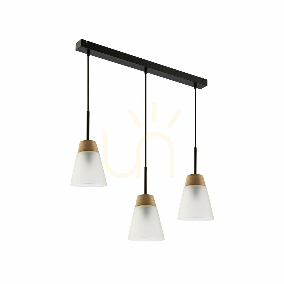 Verifica DOMINO Lampă suspendată negru 3XE27/15W DOMINO Lampă suspendată negru 3XE27/15W