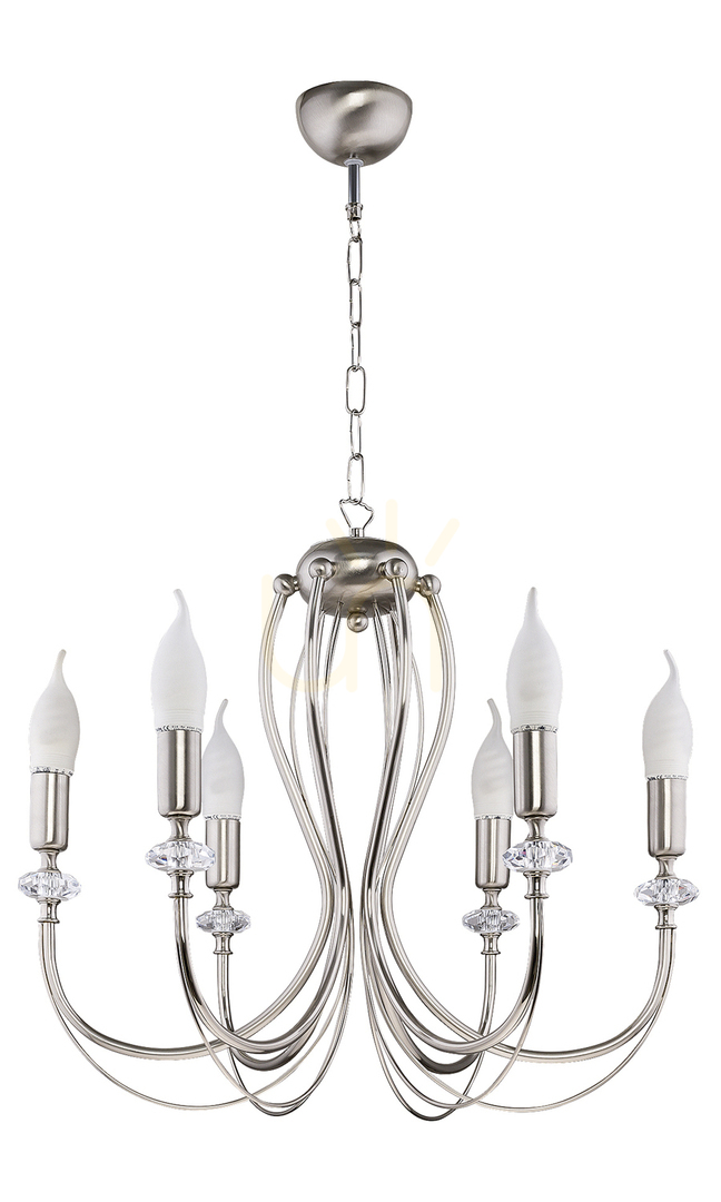 Verifica Candelabru MELODY Argint 6XE14/11W Candelabru MELODY Argint 6XE14/11W