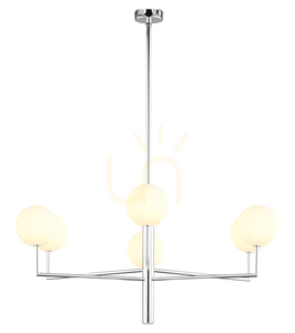 Candelabru Jupiter FEME 1935 nichel, 6×G9, 104 cm small 1