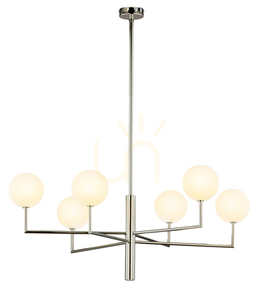 Candelabru Jupiter FEME 1935 nichel, 6×G9, 104 cm small 0