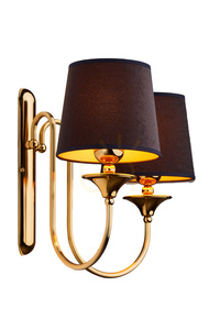 Lampa de perete JUPITER BATUMI aur 2xE27 otel si textil 1 Lampa de perete JUPITER BATUMI aur 2xE27 otel si textil small 1